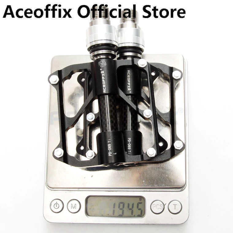自転車　ミニベロ　カスタム　パーツ　ペダル　QR　クイックリリース　Aceoffix　PD-069　チタン　超軽量