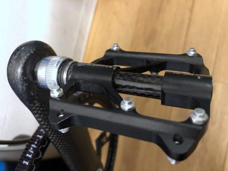自転車　折りたたみ自転車　ミニベロ　カスタム　パーツ　ペダル　QR　クイックリリース　超軽量　Aceoffix　チタン　PD-025　PD-069