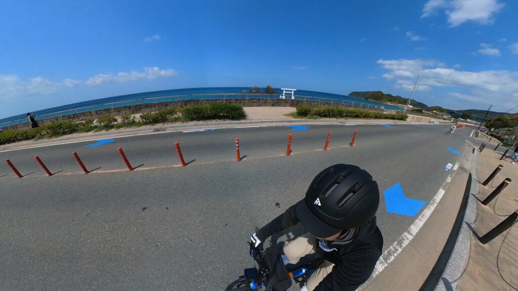 自転車　ヘルメット　サイクルヘルメット　帽子感覚　通勤　おしゃれ　オシャレ　OGK　KABUTO　KOOFU　CS-1　　オージーケー　カブト　コーフー　レビュー　ブログ　装着例2