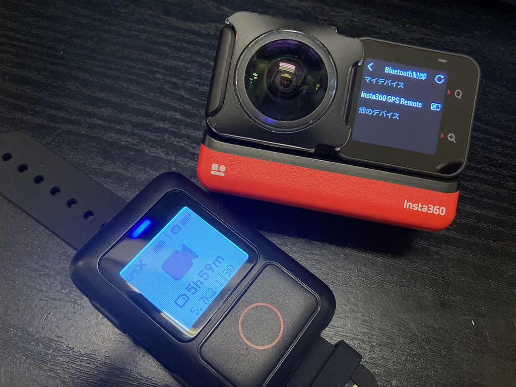 アクションカメラ　Insta360　GPSアクションリモコン