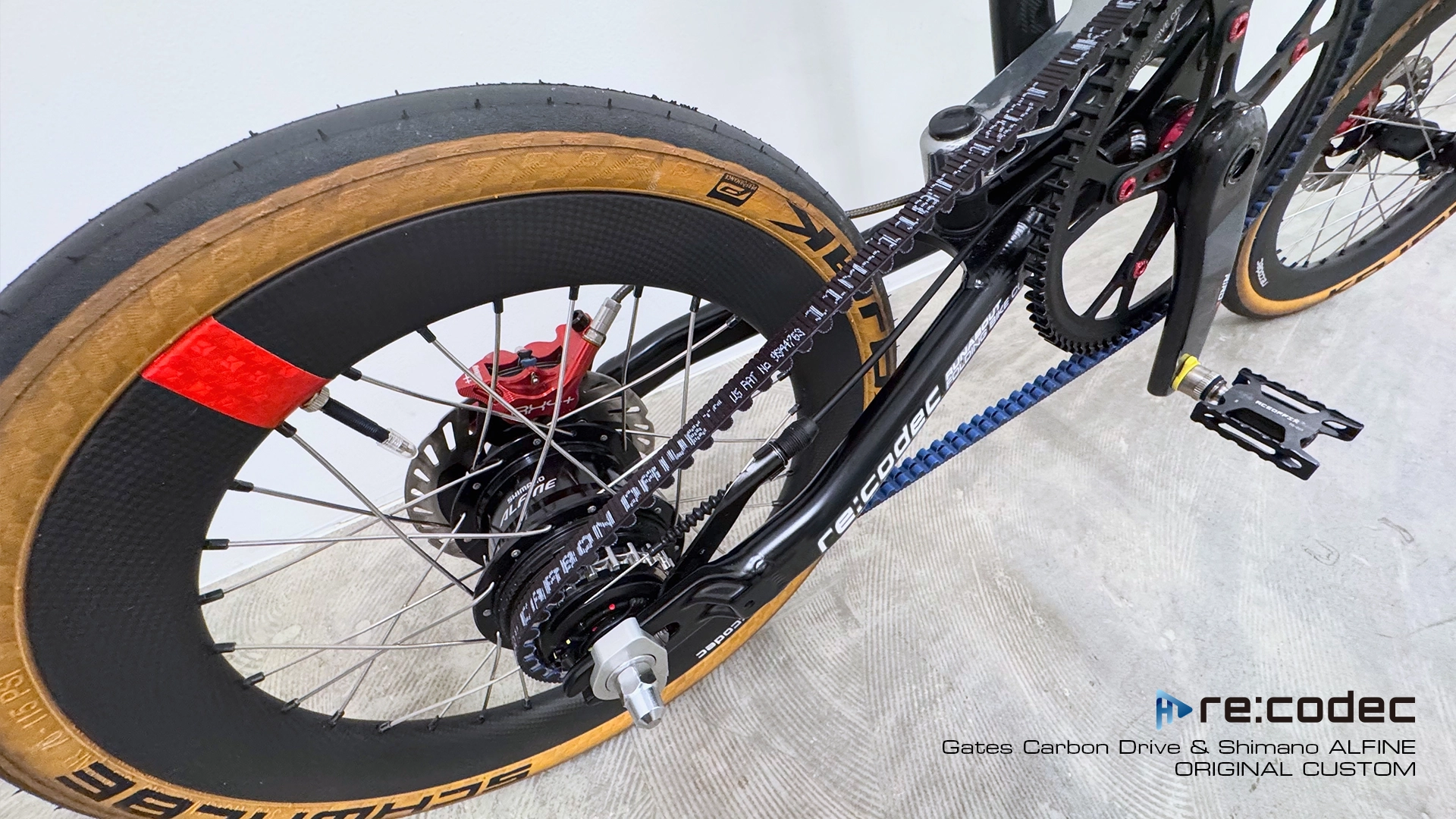 自転車　折りたたみ自転車　折り畳み自転車　カスタム　改造　魔改造　自転車カスタム　折りたたみ自転車カスタム　折り畳み自転車カスタム　ベルトドライブ　Gates Carbon Drive　内装変速機　Shimano　シマノ　アルフィーネ11　ALFINE11　